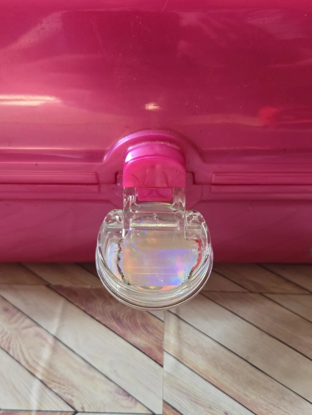 Vintage Y2K Caboodles Hot Pink Makeup Organizer Train Case Beauty Box